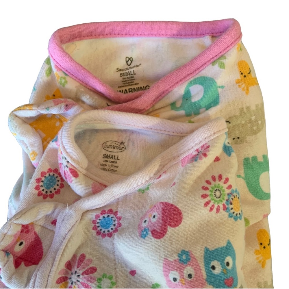 **SOLD** Baby Girl Swaddle Me Velcro Swaddle Bundle - Picture 8 of 8